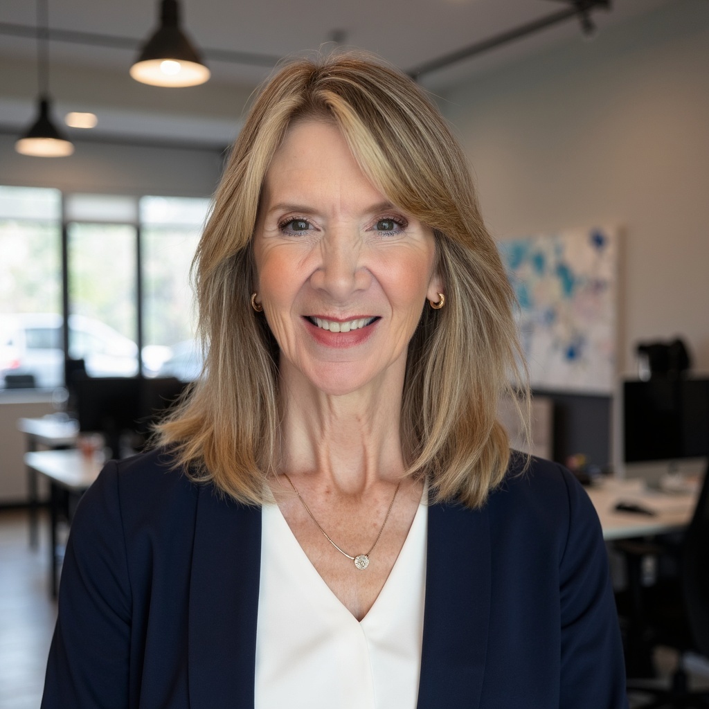 Lisa Zaski in an office